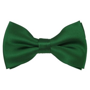 Young Boy's Solid Color 1.5 W And 4 L Inch Pre-Tied adjustable Bow Ties - 1 of 3