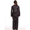 Just Love Womens Pant Set with Notch Collar  Chic & Comfortable Sleepwear (Black With Stripe, Large) - 3 of 4