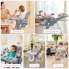 Multifunctional Infant High Chair with Adjustable Height & Recline, Foldable Design, Removable Tray for Babies & Toddlers - 3 of 4