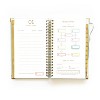 lake + loft 2025 Dream.Plan.Do. 12-Month Luxe Desktop Planner Jungle Palm Jade Fabric - image 4 of 4