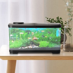 15L Aquarium Starter Kits - Arcrylic Fish Tank with Led Lights & Water Pump - Rectangular Aquarium Tank - 1 of 4