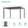 Sonkuki LED Louvered Pergola Aluminum Pergola Modern Outdoor Pergola with Adjustable Roof - 3 of 4