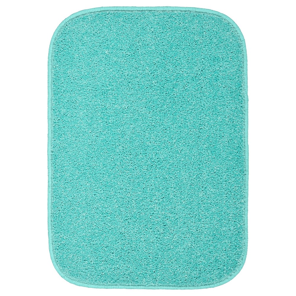 Photos - Bath Mat Garland Rug Gramercy 17"x24" Washable Bath Rug Sea Foam: Machine Made, Non