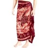 LA LEELA Men's Pareo Sarong Bath Trunk Wraps One Size Maroon V419 - 3 of 4