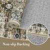 Area Rug, Home Decor Washable Vintage Distressed Floral Rug - Non-Slip Ultra-Thin (0.2in) Stain Resistant Carpet - 2 of 4