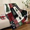 Cozy Christmas Flannel Throw Blanket - Soft, Warm & Lightweight Winter-Themed Plaid with Snowflake Design for Bed, Sofa, Travel - Perfect Holiday Gift - 4 of 4