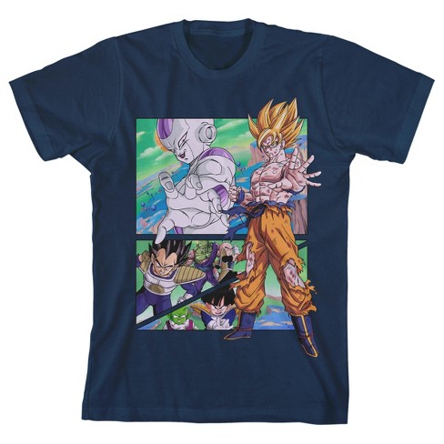  Dragon Ball Z Characters Crew Neck Short Sleeve 4pk Boy's  Tees-Small Multicolored: Clothing, Shoes & Jewelry