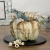 Northlight 9" White and Gold Pumpkins Fall Harvest Arrangement - 2 of 4