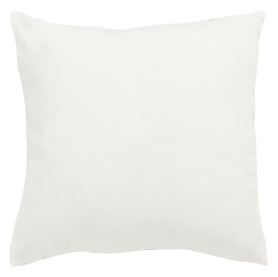 Florini 18" Square Beige Cotton Blend Pillow