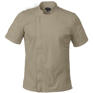 Chef Code Zip Front Cool Breeze Side Vent Chef Coat, Short Sleeves - 1 of 4