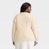 Women's Long Sleeve Cabled Tunic Sweater - A New Day™ - 2 of 3