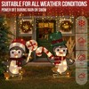 2 Lighted Penguin and Candy Cane Christmas Decorations, Pre-lit 2D Holiday Decor for Xmas Outdoor Indoor Decor Lighted Displays - 2 of 4
