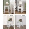 Side Table,End Table,2-Tier Storage Shelf,Entryway Table,Sofa Table for Small Space,Living Room,Bedroom,Small Minimalist Bedside Table,Easy Assembly - 3 of 4