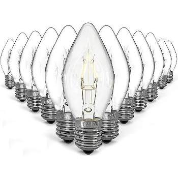 Noa Store 15 Watt Night Light Bulbs, E12 Socket with Candelabra Base, 10 Pack + 2 Free