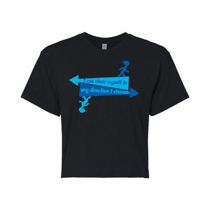 Women's - Dr. Seuss - You Can Steer Yourself Cropped Graphic T-Shirt - 1 of 4