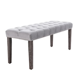 Dexmalle Tufted Bench Ottoman,Entryway/Living Room - 1 of 4
