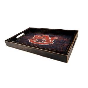 NCAA Auburn Tigers Distressed Tray - 1 of 3
