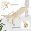 Chaise Lounge Chair with Table, 2-Piece, Outdoor Pool Lounge Chairs with Adjustable Backrest, Resin Patio Lounge Chairs with Wheels for Outside - 4 of 4