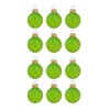 Northlight 12ct Green Clear Finish Glass Christmas Ball Ornaments - 2.75" (69mm) - image 2 of 3