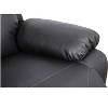 Fontoi Accent Chairs, Adjustable Recliner Chair, Leather Sofa with Soft Cushion for Living Room Bedroom Home Office, Black, 40"*39"*40" - 4 of 4
