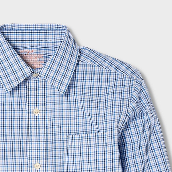 Camisa de vestir de cuadros de manga larga con botones para niños - Cat & Jack™ 5