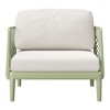 WestinTrends Playa Modern Outdoor Polypropylene Resin Deep Seating Patio Club Chair (Set of 2), Green - 4 of 4