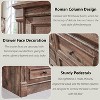 Mastgoal 48" Farmhouse Dresser with 6 Drawers, Rustic Wood Closet Storage with Roman Column for Bedroom - 3 of 4