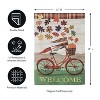 Fall Bicycle Garden Suede Flag - 2 of 4