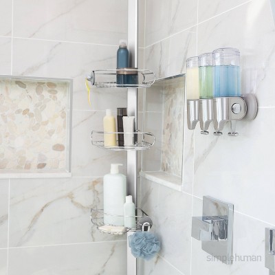 Stainless Steel Adjustable Tension Mount Shower Caddy