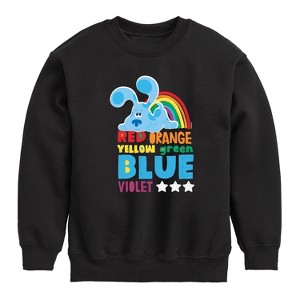 Boys' - Blue's Clues & You! - Colors Of The Rainbow Graphic Long Sleeve Fleece Sweatshirt - 1 of 4