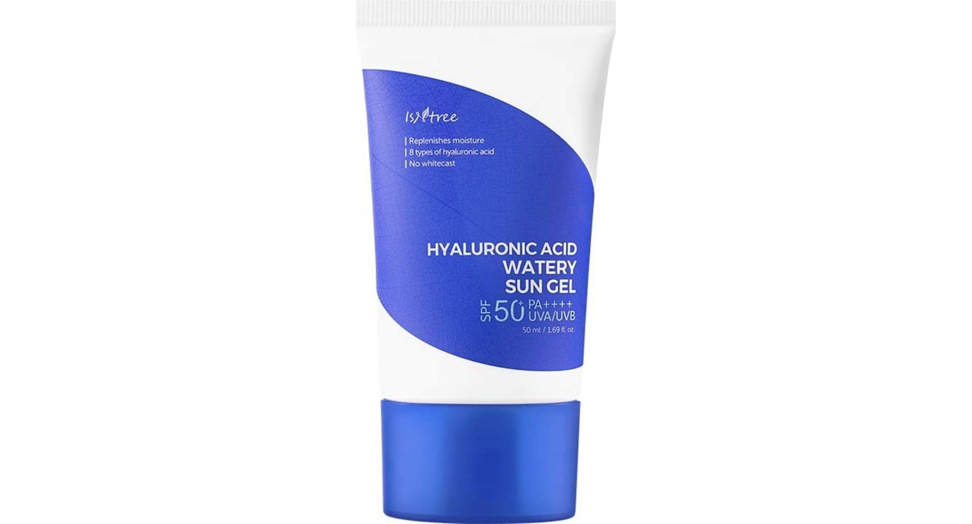 Isntree Hyaluronic Acid Watery Sun Gel (SPF 50 PA++++) 1.69 oz| Weightless sunscreen, moisturizing sun care for the face & body