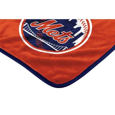 MLB New York Mets 46&#34;x60&#34; Spirited Silk Touch Throw Blanket_0