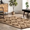 Nuloom Tegan Bohemain Diamond Leather and Jute Indoor Area Rug - 2 of 4