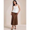 INSPIRE CHIC Women's Satin Cowl Neck Sleeveless Spaghetti Strap Summer Camisole - 2 of 4