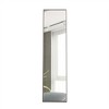 Full Length Mirror, Wall Mounted/ Floor Standing Dressing Mirror, Make Up Mirror With Wooden Frame For Bathroom, 15"x58", Gray - 3 of 4