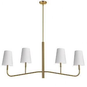 Dainolite Eleanor 4 - Light Chandelier in  Aged Brass - 1 of 1