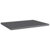 vidaXL Bookshelf Boards 4 pcs High Gloss Gray 15.7 in.x11.8 in.x0.6 in. Engineered Wood - 2 of 4
