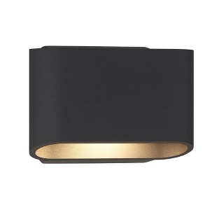Eclipse 9.6W 1 LED Outdoor Down Wall Sconce 5.1 X 7.1 Inch Wide by ...