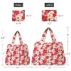 Wrapables Large & Small Foldable Nylon Reusable Shopping Bags (Set of 2), Sweet Blossoms - 2 of 4