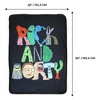 Just Funky Rick and Morty Stylized 45 x 60 Inch Fleece Throw Blanket - 2 of 3