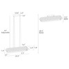 LNC Combrocollia 1-Lights 43.3" Luxury and Glam Integrated LED Rectangle Crystal Chandeliers,Polished Gold - 3 of 4