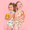 RuffleButts Girls UPF50+ V-Back One Piece - 3 of 4