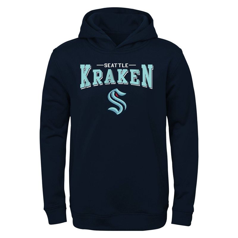 NHL Seattle Kraken Boys&#39; Poly Core Hooded Sweatshirt, 1 of 2