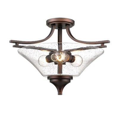 Millennium Lighting Natalie 3 - Light Flush Mount in  Rubbed Bronze