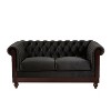 NicBex 61.8 Inch Loveseat,Modern Chesterfield Fabric Loveseat Sofa with Nailhead Accents,Upholstered 2-Seater Couch for Living Room - 2 of 4