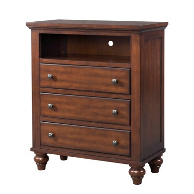 Channing Media Chest Cherry Brown - Picket House Furnishings