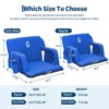 GustoWave Portable Stadium Seats with Back Support and Padded Cushion -  Bleacher Chair with Anti-Slip Mat, 6 Adjustable Angles - 2 of 4