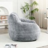 KWPZQEB Bean Bag Chairs for Adults and Kids, Giant Bean Bag Sofa with Armrests & Back Support, Soft Faux Fur Lazy Sofa for Living Room Bedroom - 3 of 4