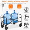 SUGIFT Heavy Duty Folding Wagon Cart for Outdoor and Indoor Use with All-Terrain Wheels and Adjustable Handle - 2 of 3