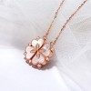 4 Leaf Clover Heart Pendant Necklace for Women Magnetic Sterling Silver Ginger Lyne Collection - 4 of 4